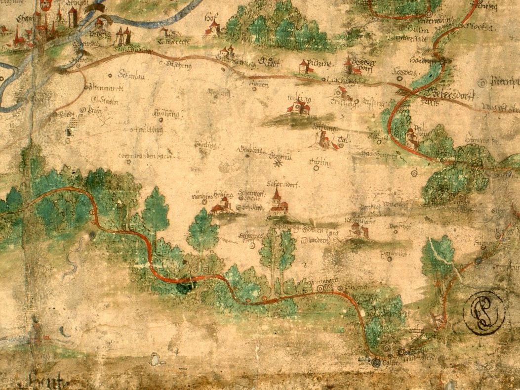  Landgericht Cham - Karte um 1600 